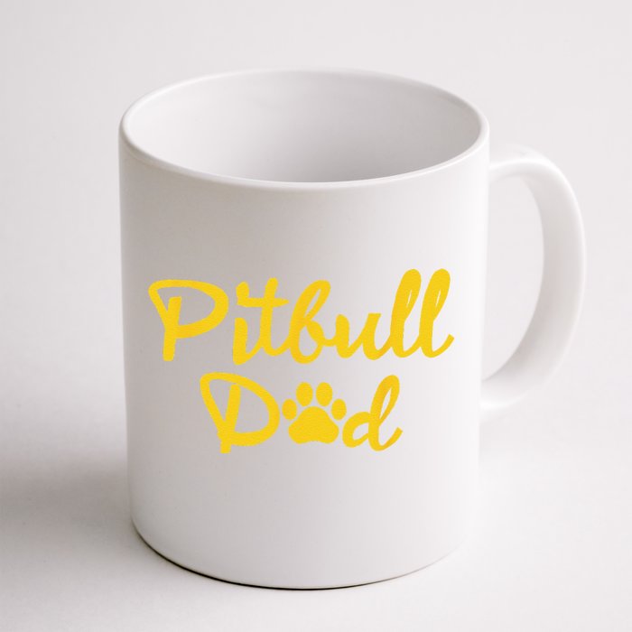 Pitbull Dad Dog Animal Pet Lover Daddy Cool Fathers Day Front & Back Coffee Mug