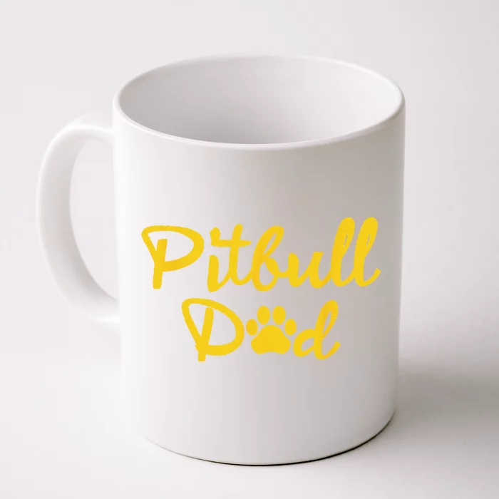 Pitbull Dad Dog Animal Pet Lover Daddy Cool Fathers Day Front & Back Coffee Mug