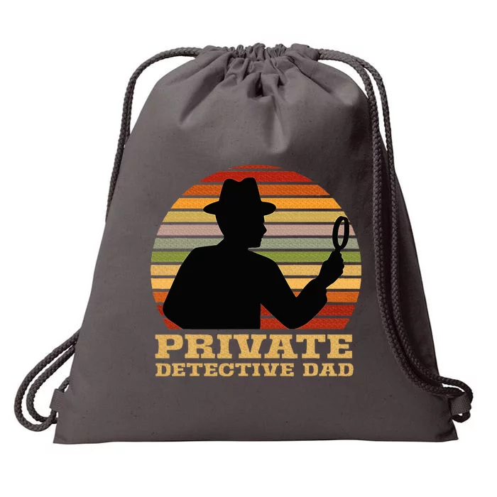 Private Detective Dad Spy Investigation Investigator Spying Drawstring Bag