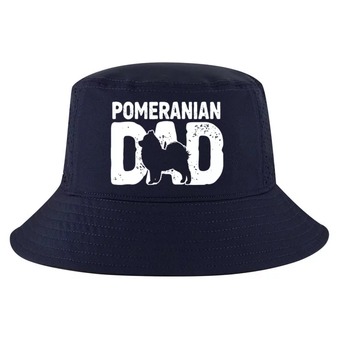 Pomeranian Dad Dog Lover Funny Pom Dog Owner Father Daddy Cool Comfort Performance Bucket Hat