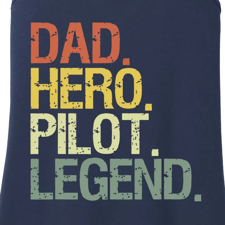 Pilot Dadpilot Dad Ladies Essential Tank