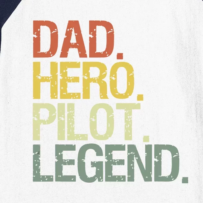 Pilot Dadpilot Dad Baseball Sleeve Shirt