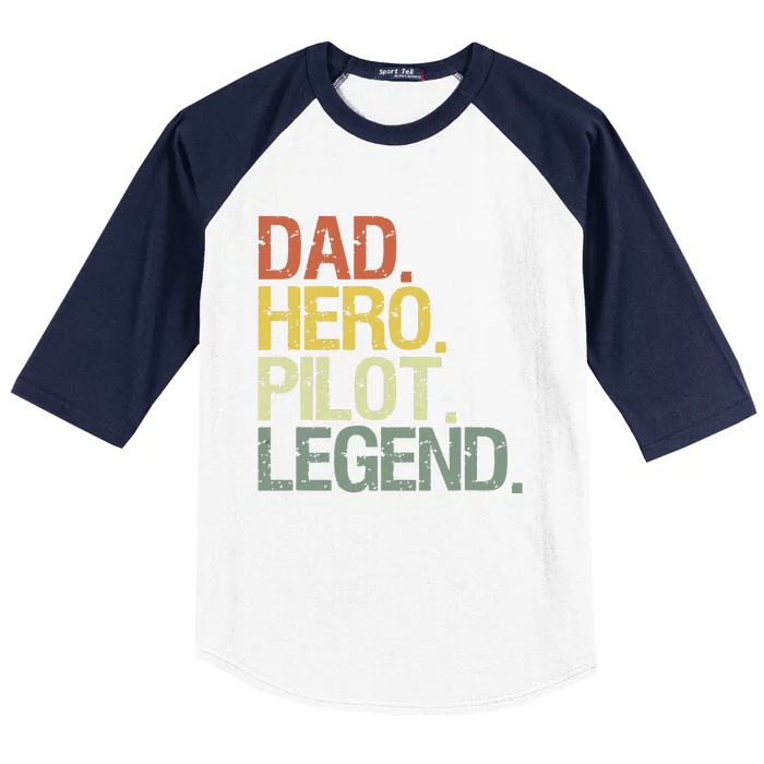 Pilot Dadpilot Dad Baseball Sleeve Shirt