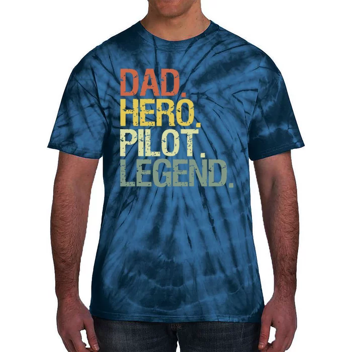 Pilot Dadpilot Dad Tie-Dye T-Shirt