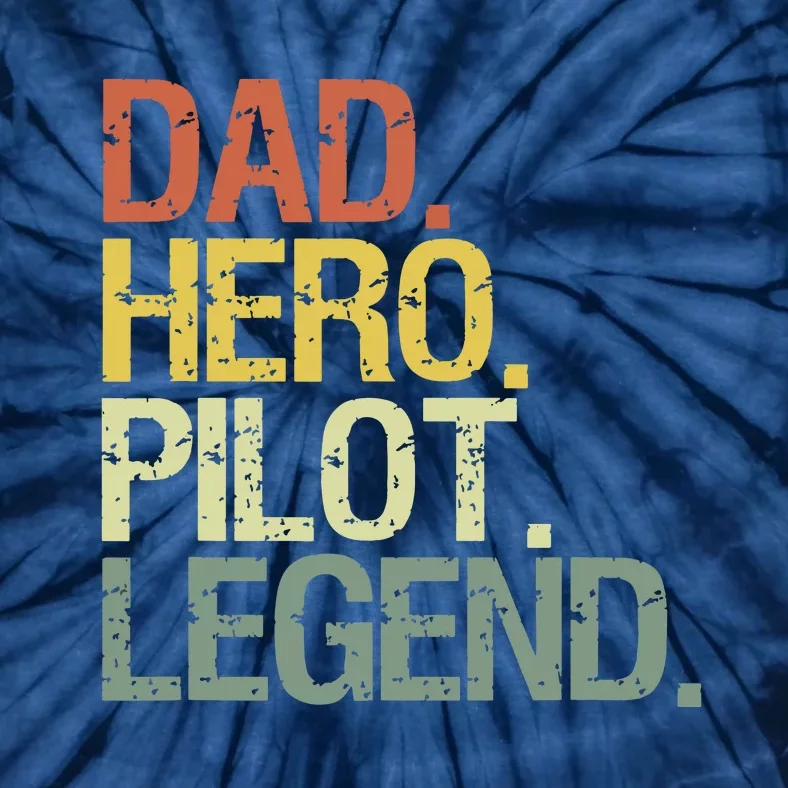 Pilot Dadpilot Dad Tie-Dye T-Shirt