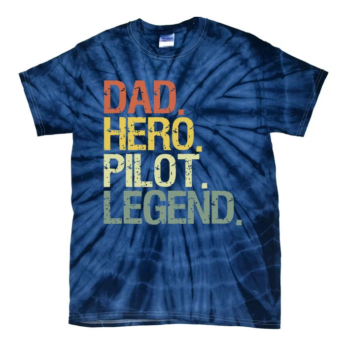 Pilot Dadpilot Dad Tie-Dye T-Shirt