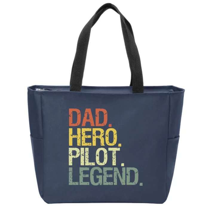 Pilot Dadpilot Dad Zip Tote Bag