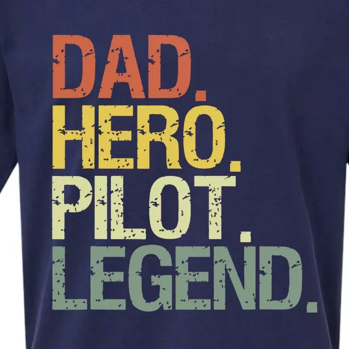 Pilot Dadpilot Dad Sueded Cloud Jersey T-Shirt