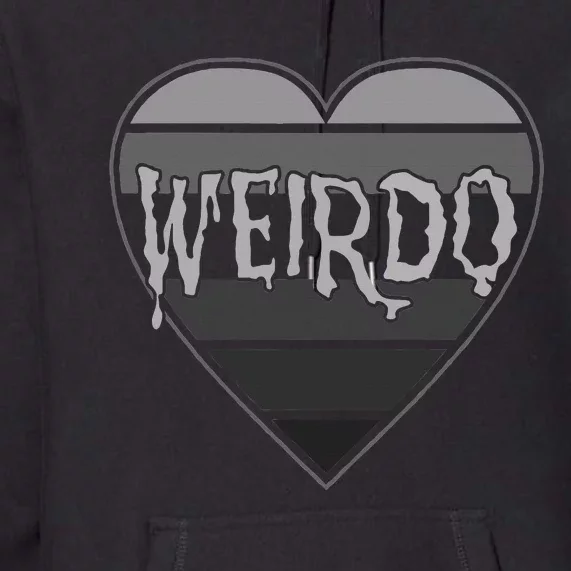 Punk Dark Emo Funny Goth Heavy Rock Music Weirdo Premium Hoodie