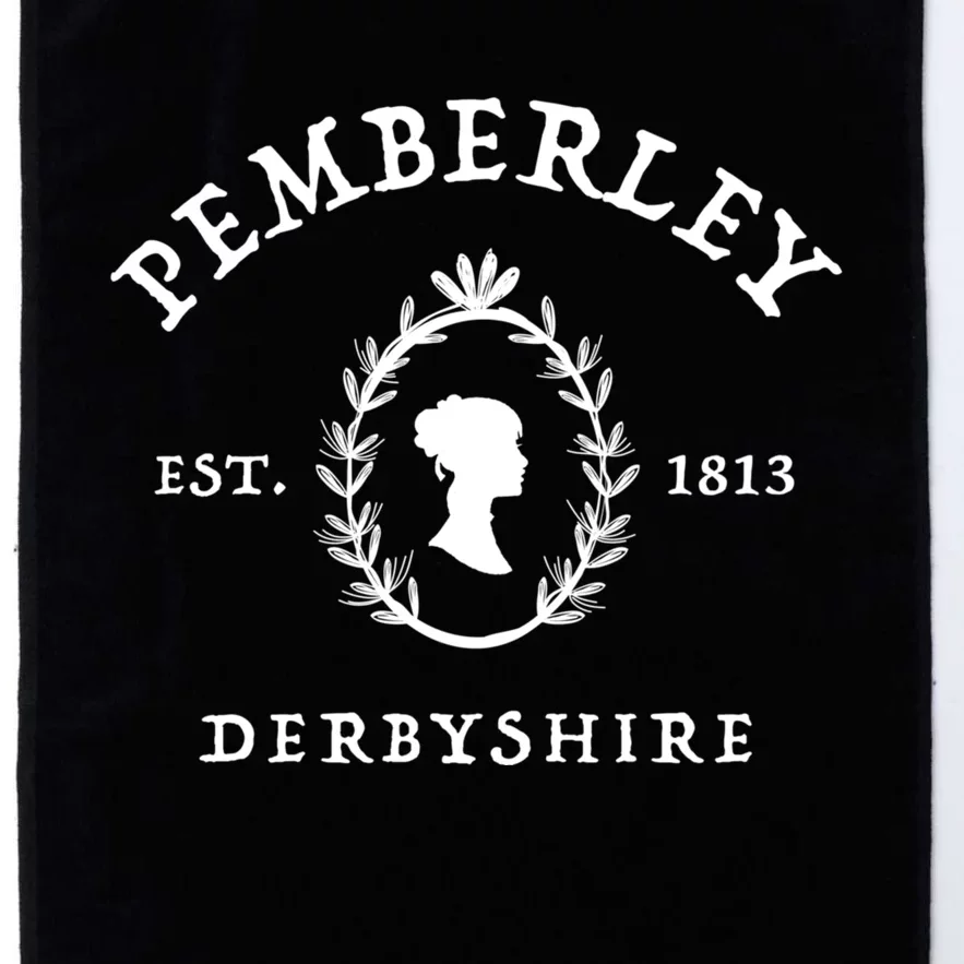 Pemberley Derbyshire Est 1813 Pride And Prejudice Jane Austen Platinum Collection Golf Towel