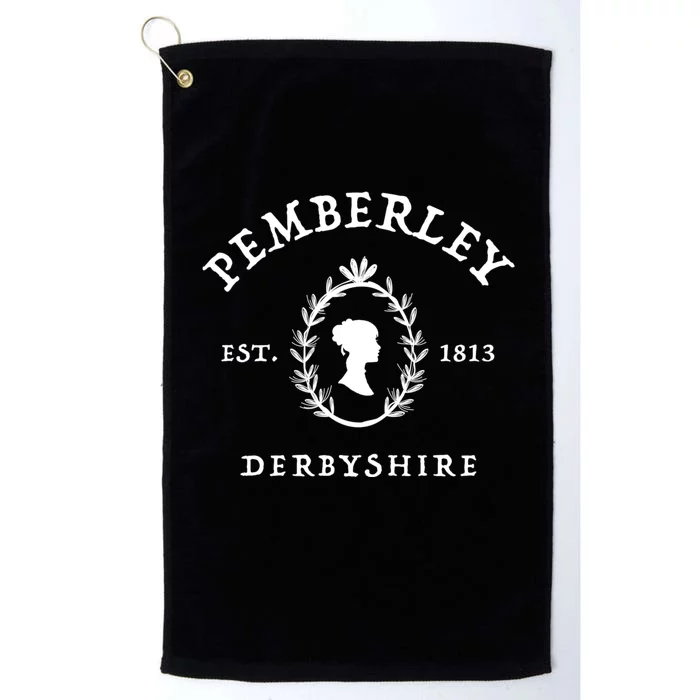 Pemberley Derbyshire Est 1813 Pride And Prejudice Jane Austen Platinum Collection Golf Towel