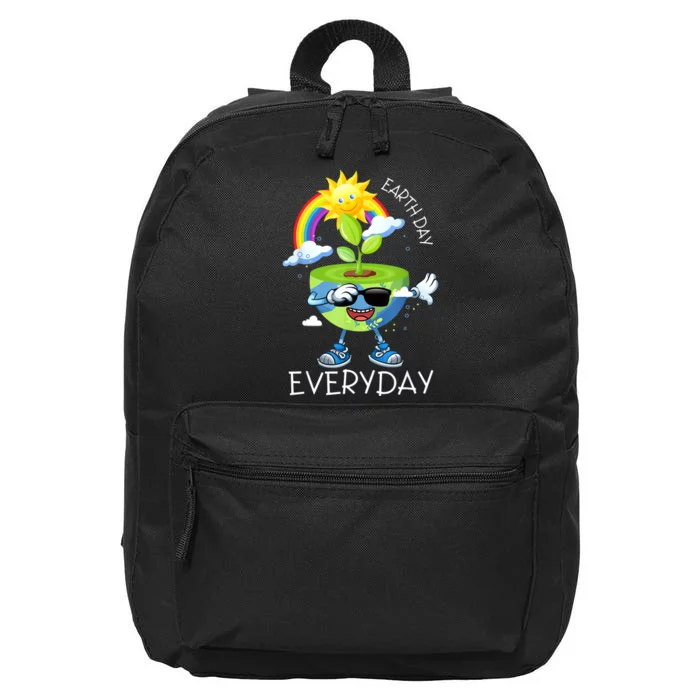 Planet Dabbing Earth Day Everyday 16 in Basic Backpack