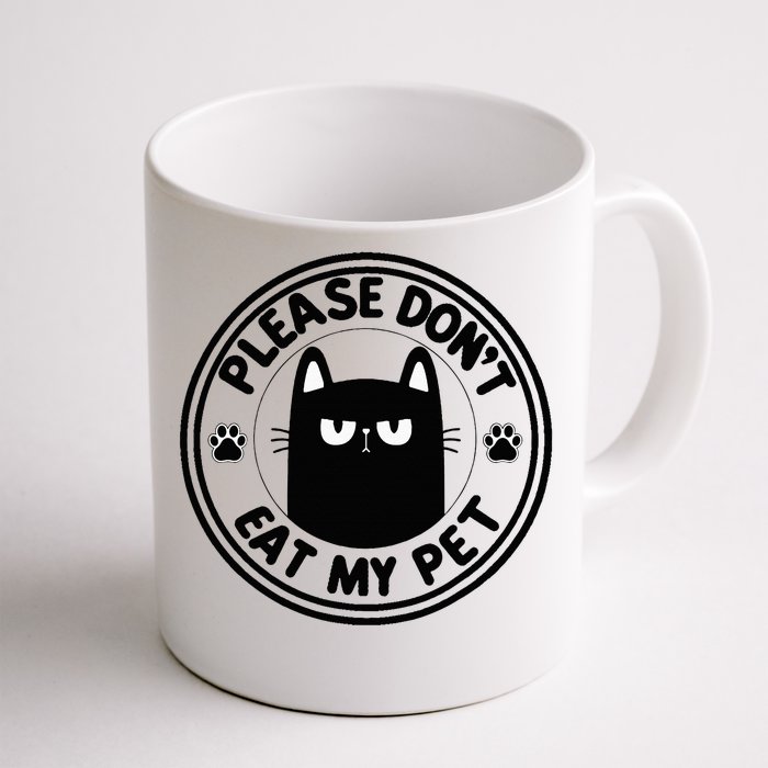 Please DonT Eat My Pet Vote Trump 2024 Strange News Front & Back Coffee Mug