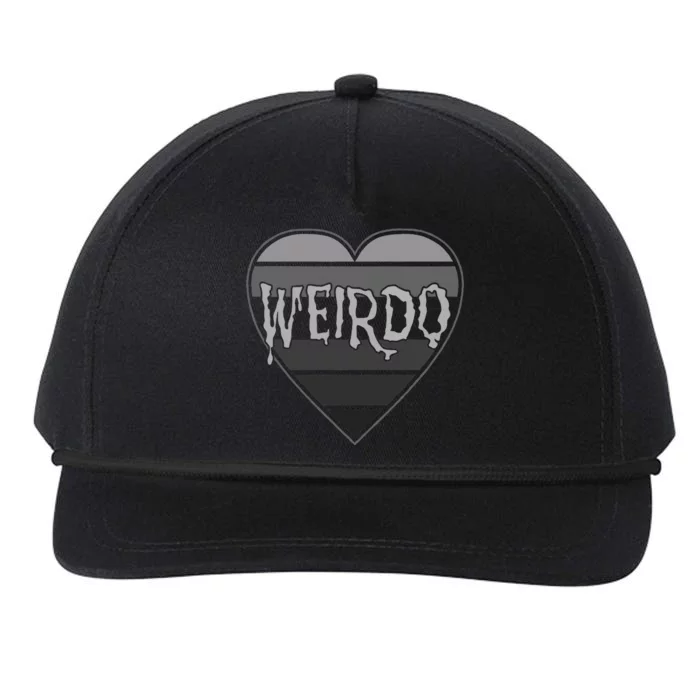 Punk Dark Emo Funny Goth Heavy Rock Music Weirdo Snapback Five-Panel Rope Hat