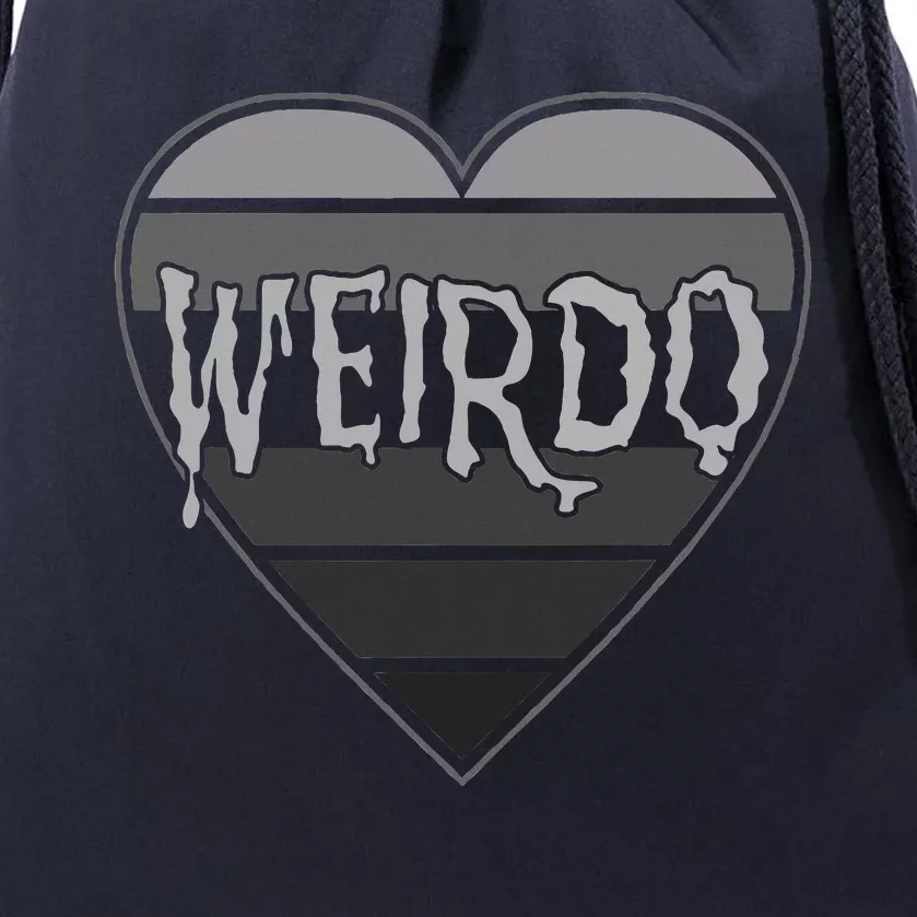 Punk Dark Emo Funny Goth Heavy Rock Music Weirdo Drawstring Bag