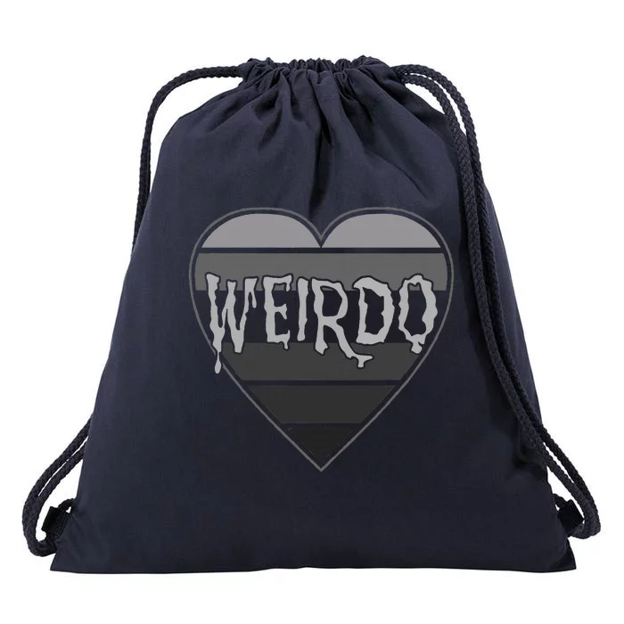 Punk Dark Emo Funny Goth Heavy Rock Music Weirdo Drawstring Bag