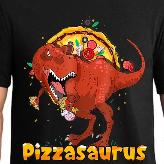 Pizzasaurus Dinosaur Eating Pizza T Rex Pajama Set