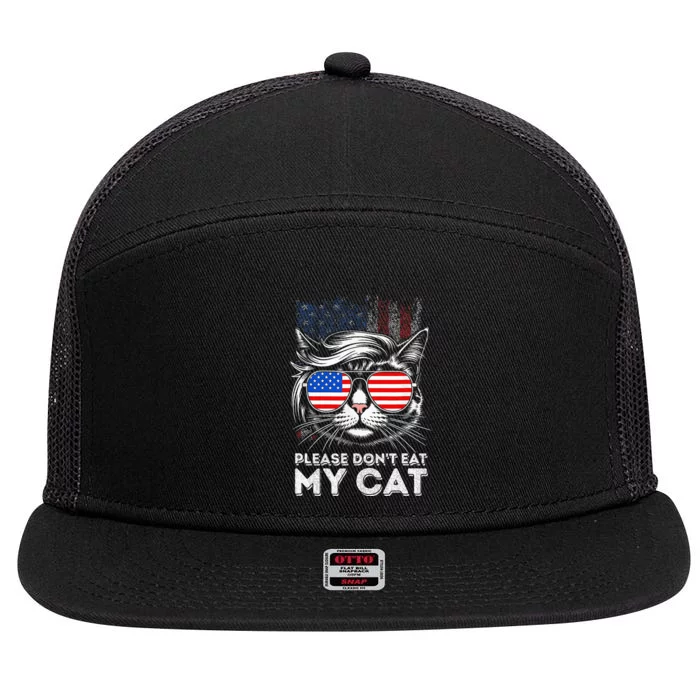 Please DonT Eat My Cat 7 Panel Mesh Trucker Snapback Hat