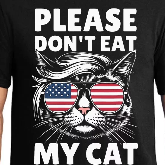 Please DonT Eat My Cat Strange News Pajama Set