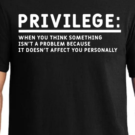 Privilege Definition Equality And Civil Rights Supporter Pajama Set