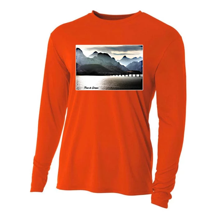 Picos De Europa Beautiful Earth Land And Sea Scapes Gift Cooling Performance Long Sleeve Crew