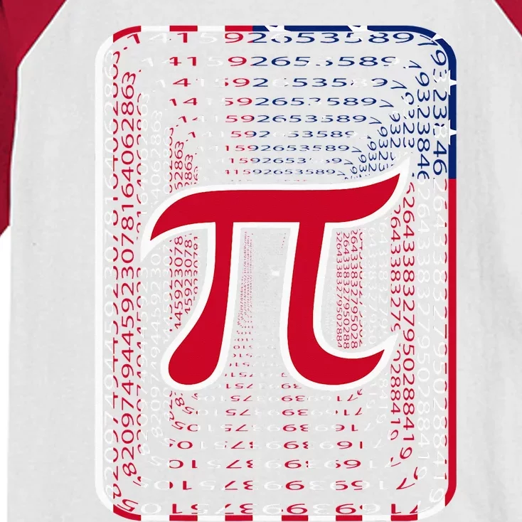 Pi Day Funny Math Number 3.14 Students Maths Teachers Pi Kids Colorblock Raglan Jersey