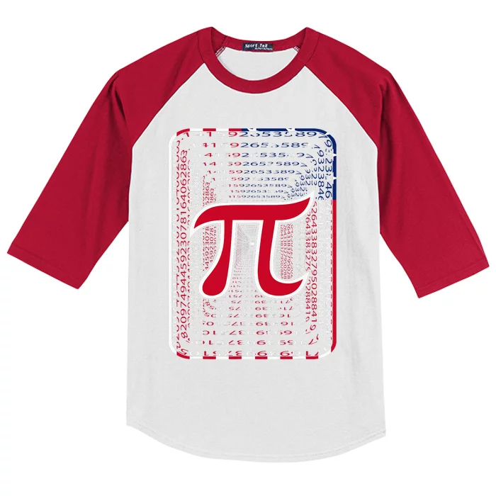 Pi Day Funny Math Number 3.14 Students Maths Teachers Pi Kids Colorblock Raglan Jersey