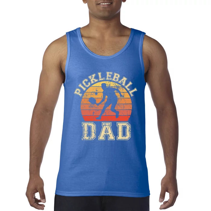 Pickleball Dad Funny Love Pickleball Player Father Daddy Funny Gift Tank Top