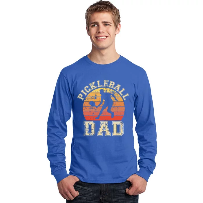 Pickleball Dad Funny Love Pickleball Player Father Daddy Funny Gift Tall Long Sleeve T-Shirt