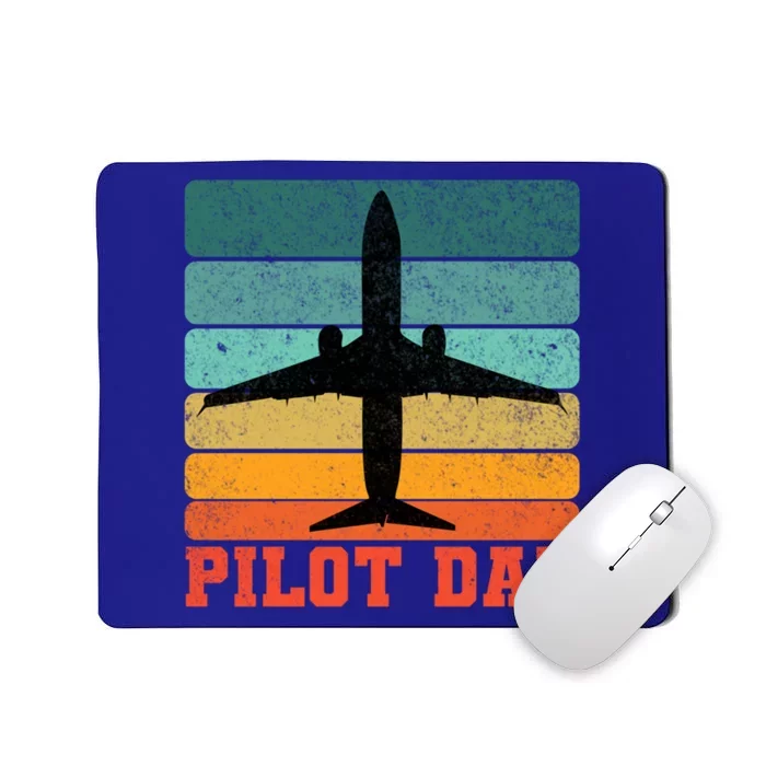 Pilot Dad Father Sunset Colour Plane Cute Gift Mousepad