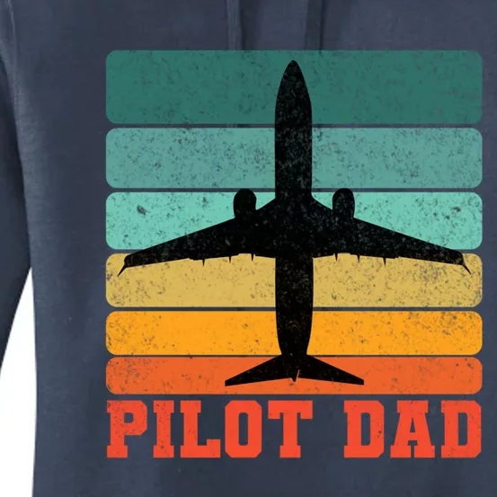 Pilot Dad Father Sunset Colour Plane Cute Gift Women's Pullover Hoodie