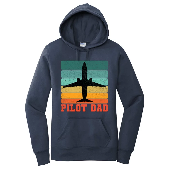 Pilot Dad Father Sunset Colour Plane Cute Gift Women's Pullover Hoodie