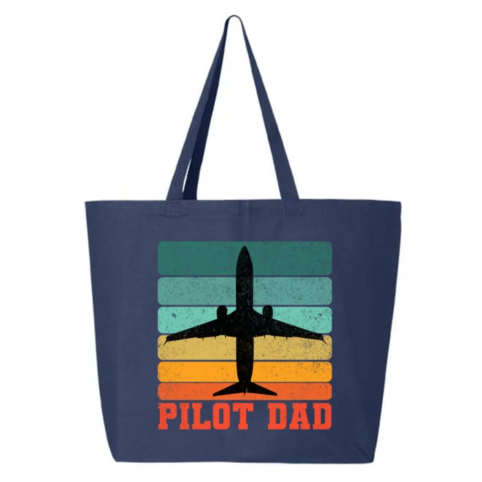 Pilot Dad Father Sunset Colour Plane Cute Gift 25L Jumbo Tote