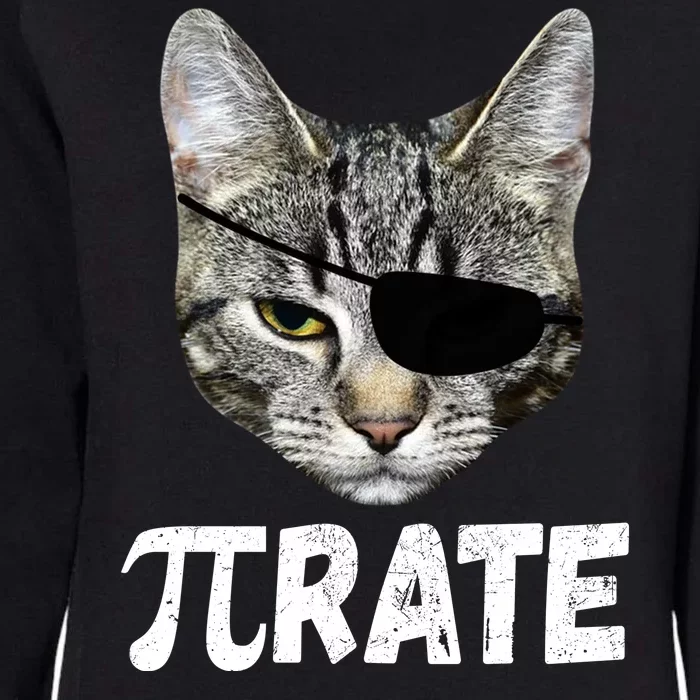 Pi Day Funny Cat Pirate Womens California Wash Sweatshirt