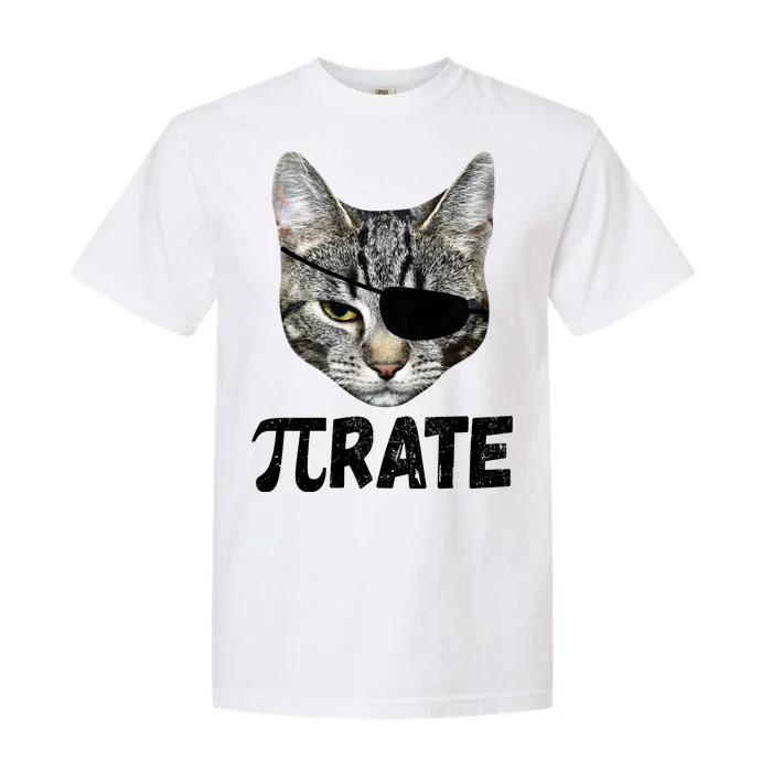 Pi Day Funny Cat Pirate Garment-Dyed Heavyweight T-Shirt