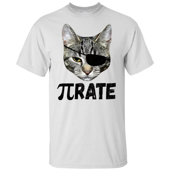 Pi Day Funny Cat Pirate Tall T-Shirt