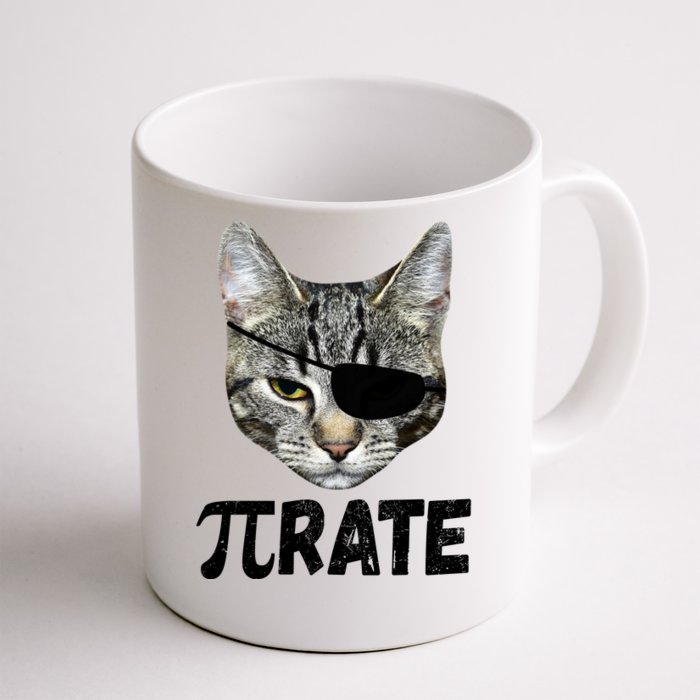 Pi Day Funny Cat Pirate Front & Back Coffee Mug