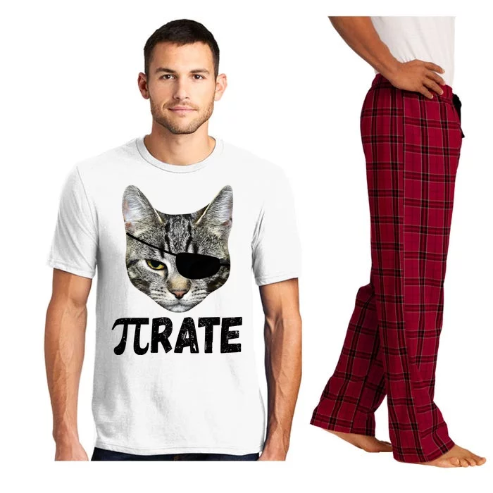 Pi Day Funny Cat Pirate Pajama Set