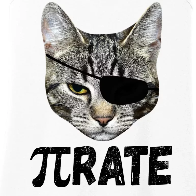 Pi Day Funny Cat Pirate Ladies Essential Tank