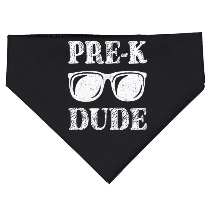 PreK Dude First Day Of Preschool Gift Back To School USA-Made Doggie Bandana