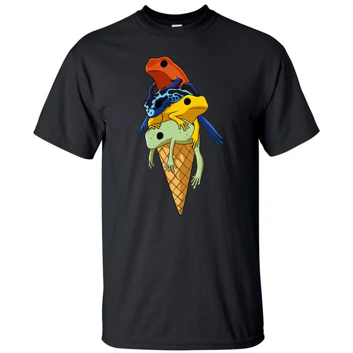 P.O.I.S.O.N Dart Frogs Ice Cream Tall T-Shirt