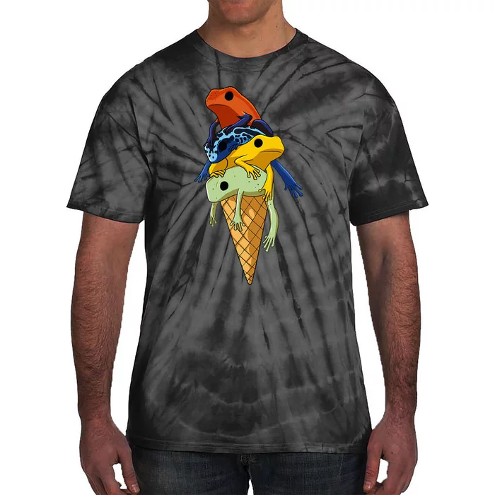 P.O.I.S.O.N Dart Frogs Ice Cream Tie-Dye T-Shirt