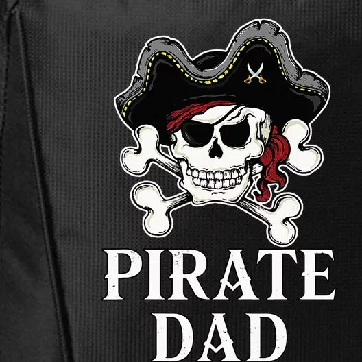 Pirate Dad Funny Halloween Costume Pirate Family Matching City Backpack