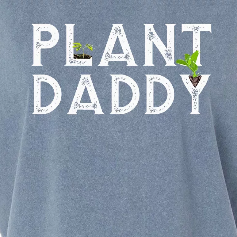 Plant Daddy Funny Landscaping Gardening Or Mowing Garment-Dyed Women's Muscle Tee