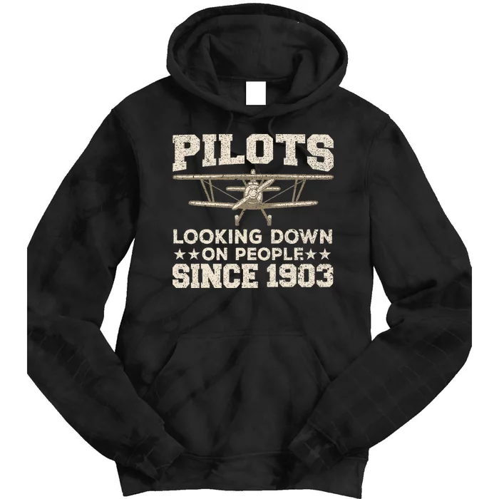 Pilot Design For Women Aviation Airplane Pilot Tie Dye Hoodie