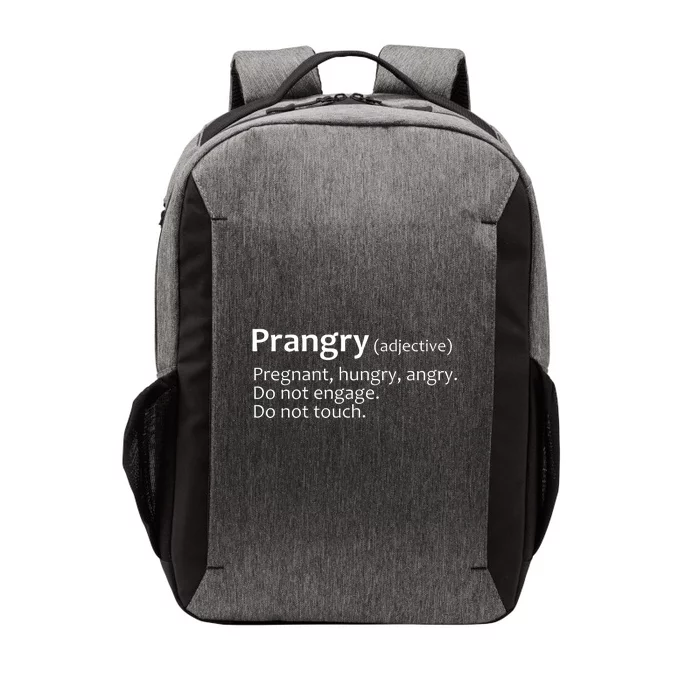 Prangry Definition Funny Pregnancy Announcement Vector Backpack