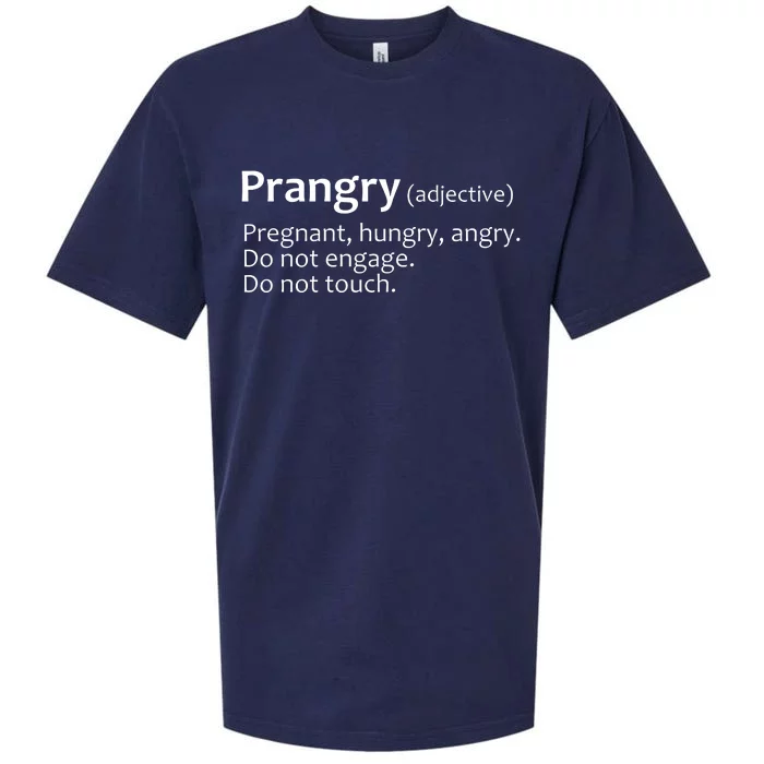 Prangry Definition Funny Pregnancy Announcement Sueded Cloud Jersey T-Shirt