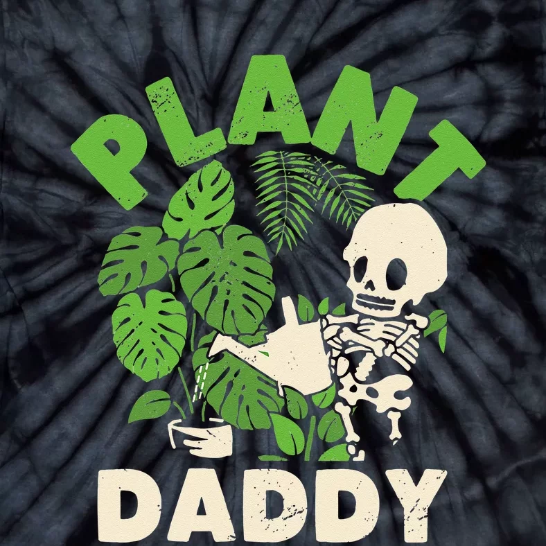 Plant Daddy Funny Gardening Houseplants Landscaping Gardener Tie-Dye T-Shirt