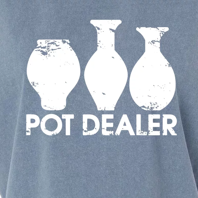 Pot Dealer Funny Clay Pottery Gift Potters Garment-Dyed Women's Muscle Tee