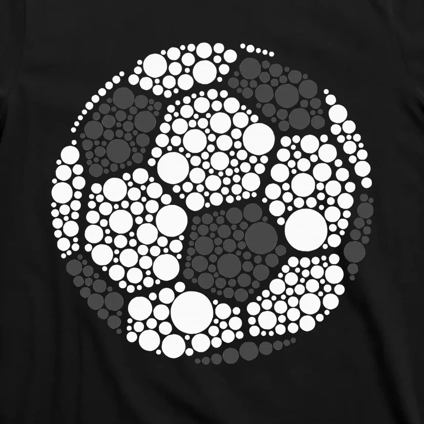 Polka Dot Football Soccer Lover Happy Dot Day Sport Ball T-Shirt